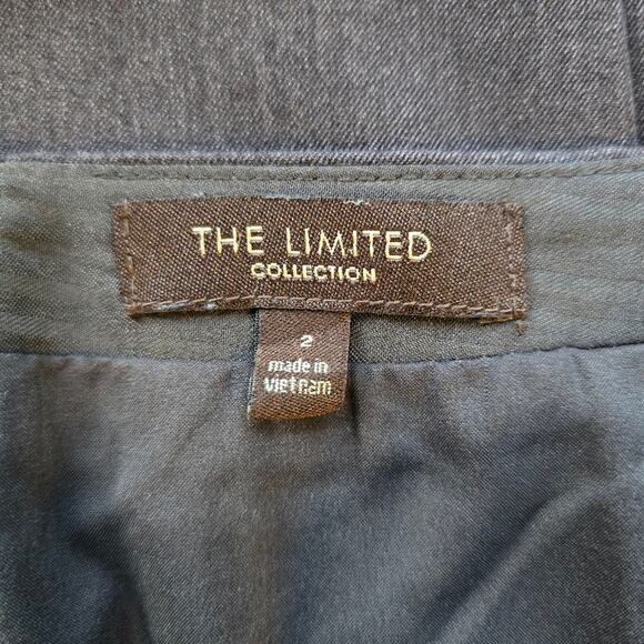 M The Limited Collection Grey Pencil Skirt Womens Size 2 Office Career Sleek - Picture 8 of 9
